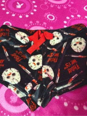 Friday The 13th Soft Plush Horror Movie Pajama Shorts Size Small